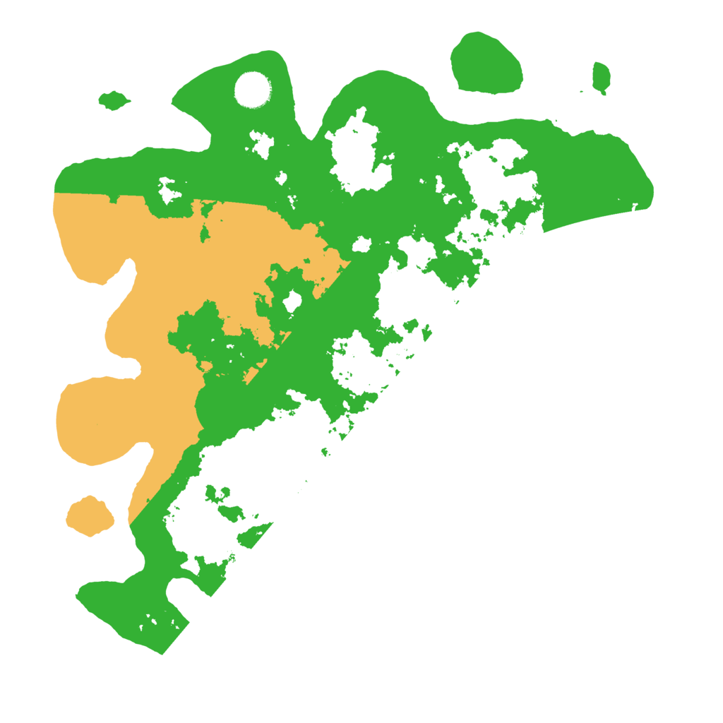 Biome Rust Map: Barren, Size: 3500, Seed: 2025945380