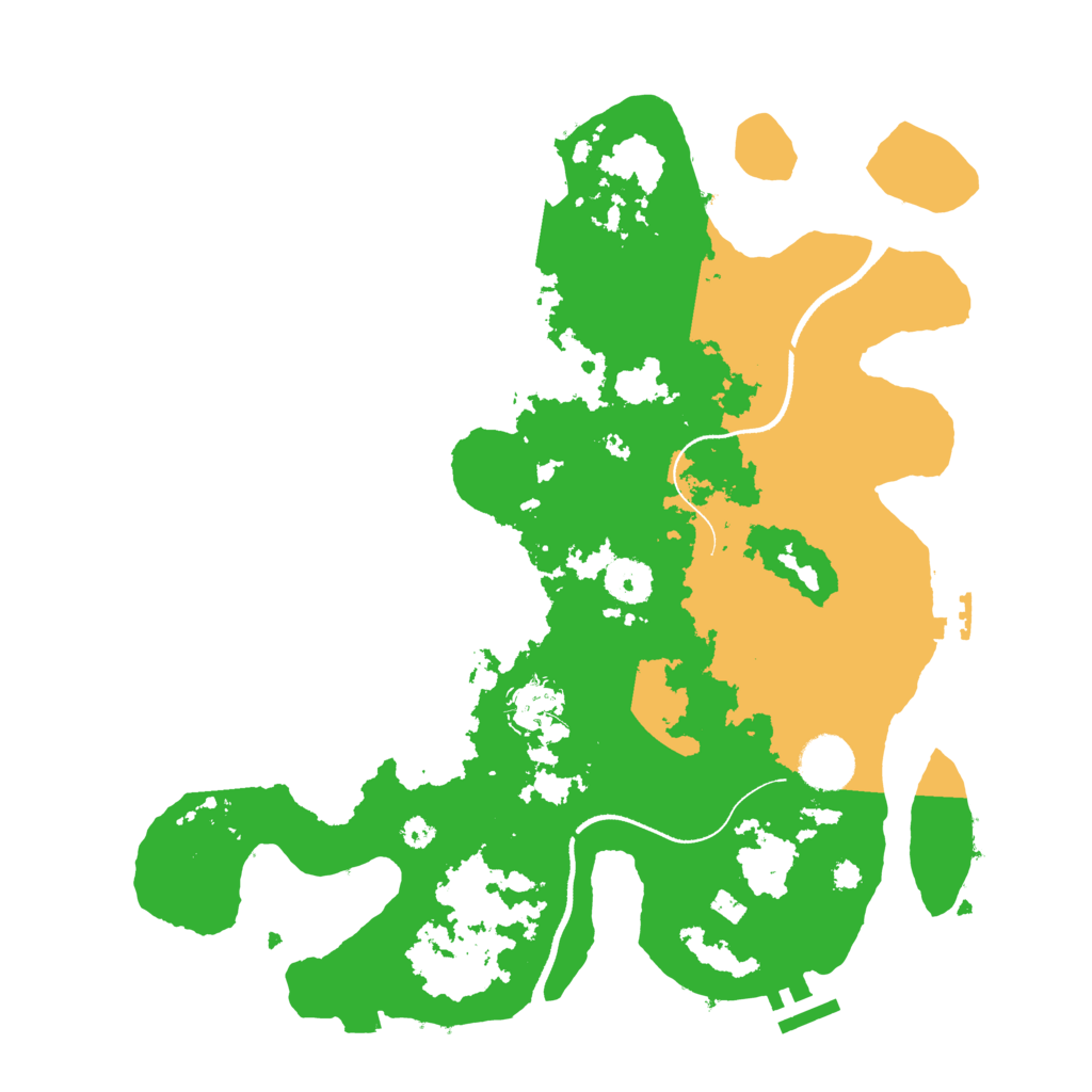 Biome Rust Map: Procedural Map, Size: 3500, Seed: 132282418