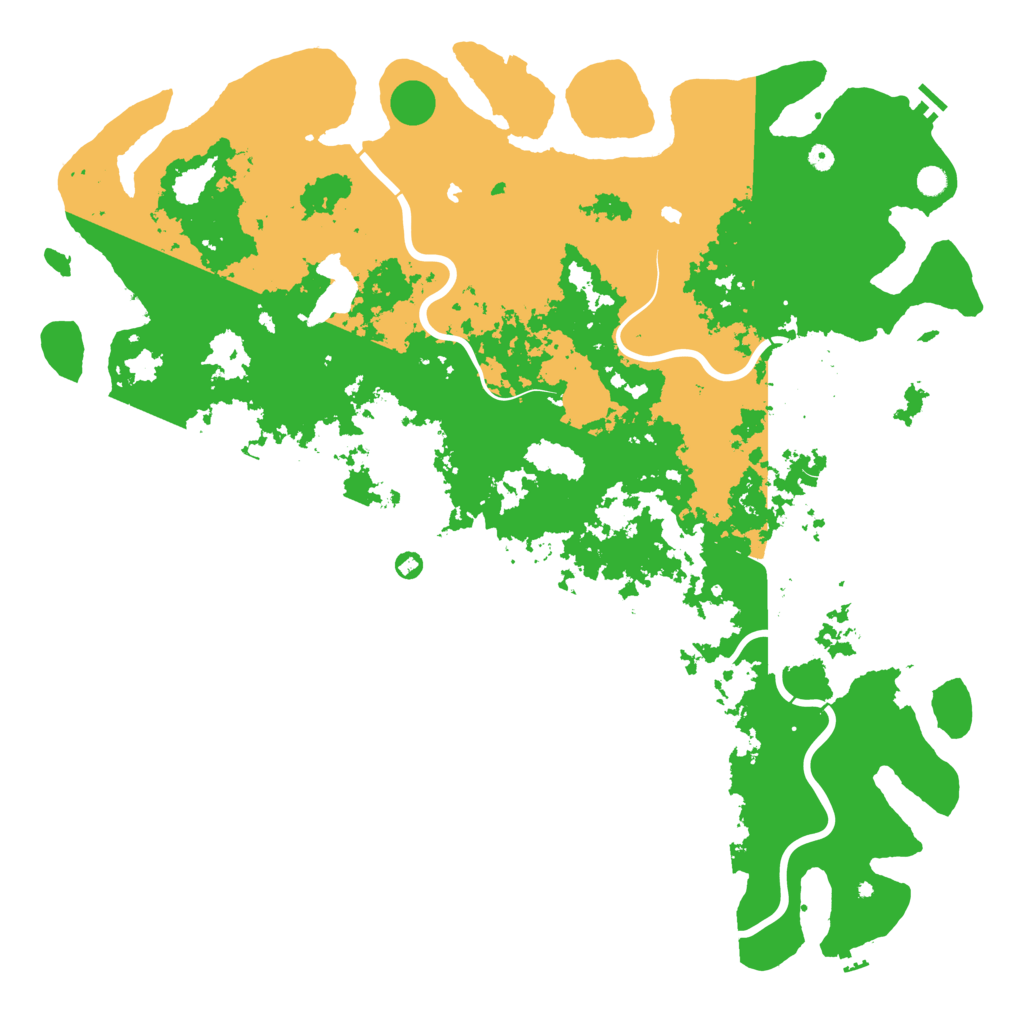 Biome Rust Map: Procedural Map, Size: 6000, Seed: 9123185