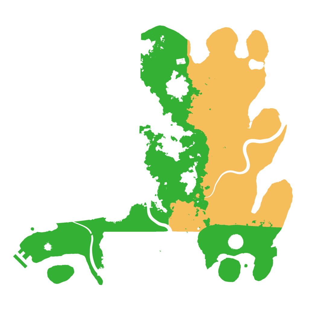 Biome Rust Map: Procedural Map, Size: 3700, Seed: 749893750