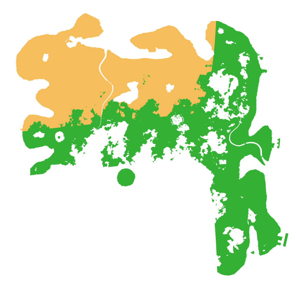 Biome Rust Map: Procedural Map, Size: 4500, Seed: 564564654
