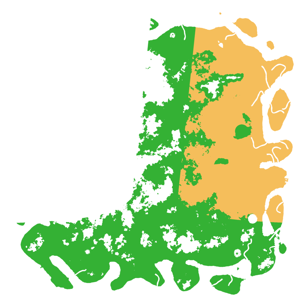 Biome Rust Map: Procedural Map, Size: 6000, Seed: 2006966934