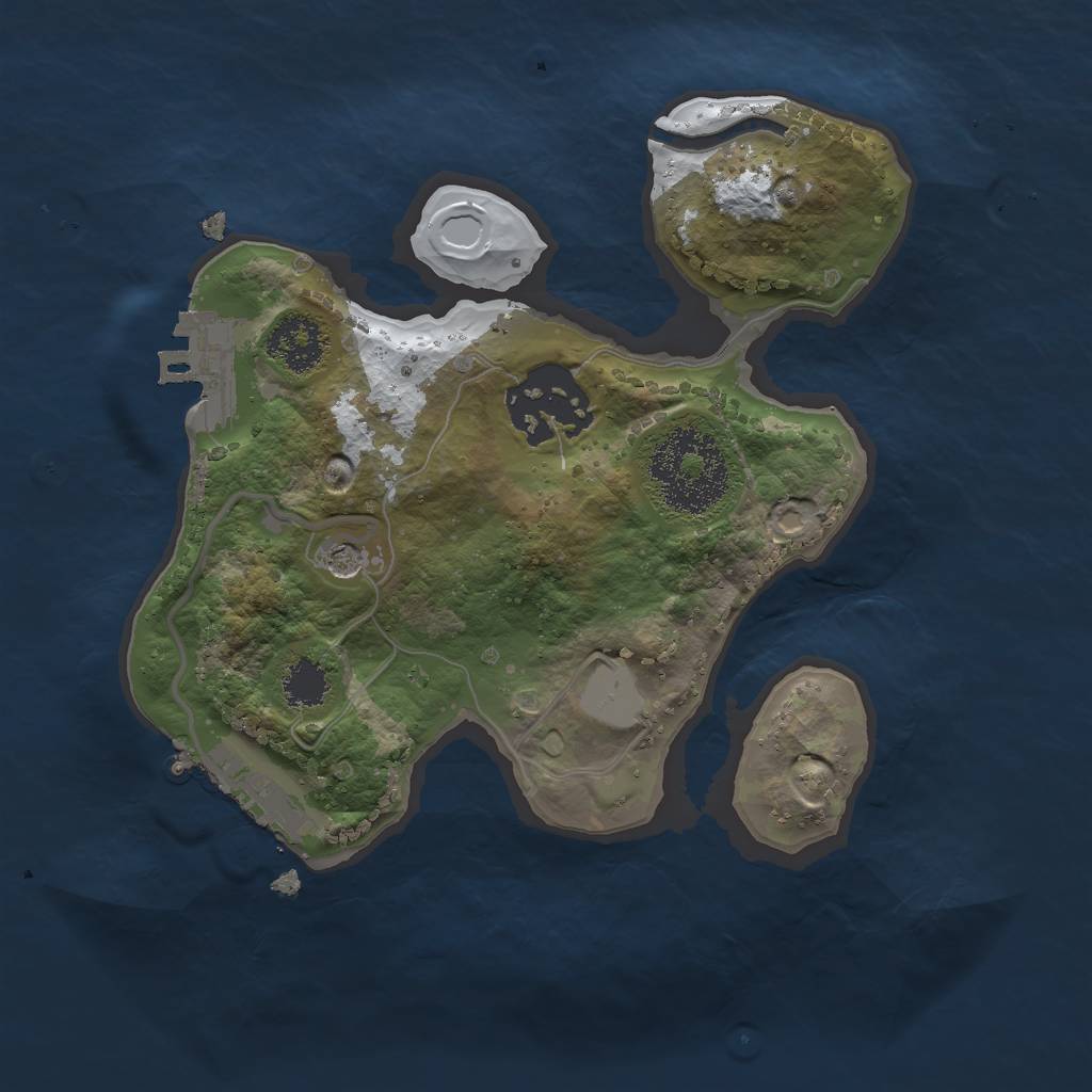 Rust Map: Procedural Map, Size: 2000, Seed: 217970601, 9 Monuments