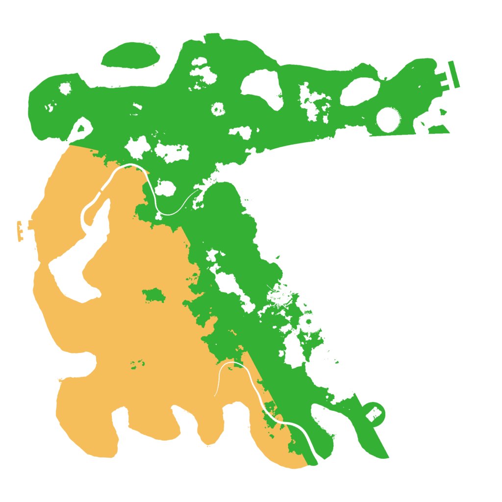 Biome Rust Map: Procedural Map, Size: 3700, Seed: 2113892399