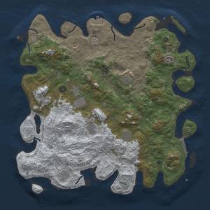 Thumbnail Rust Map: Procedural Map, Size: 4500, Seed: 357272791, 18 Monuments