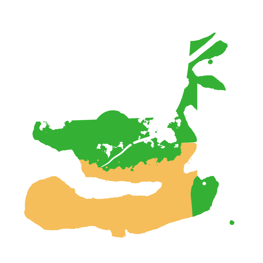 Biome Rust Map: Procedural Map, Size: 2222, Seed: 22222222