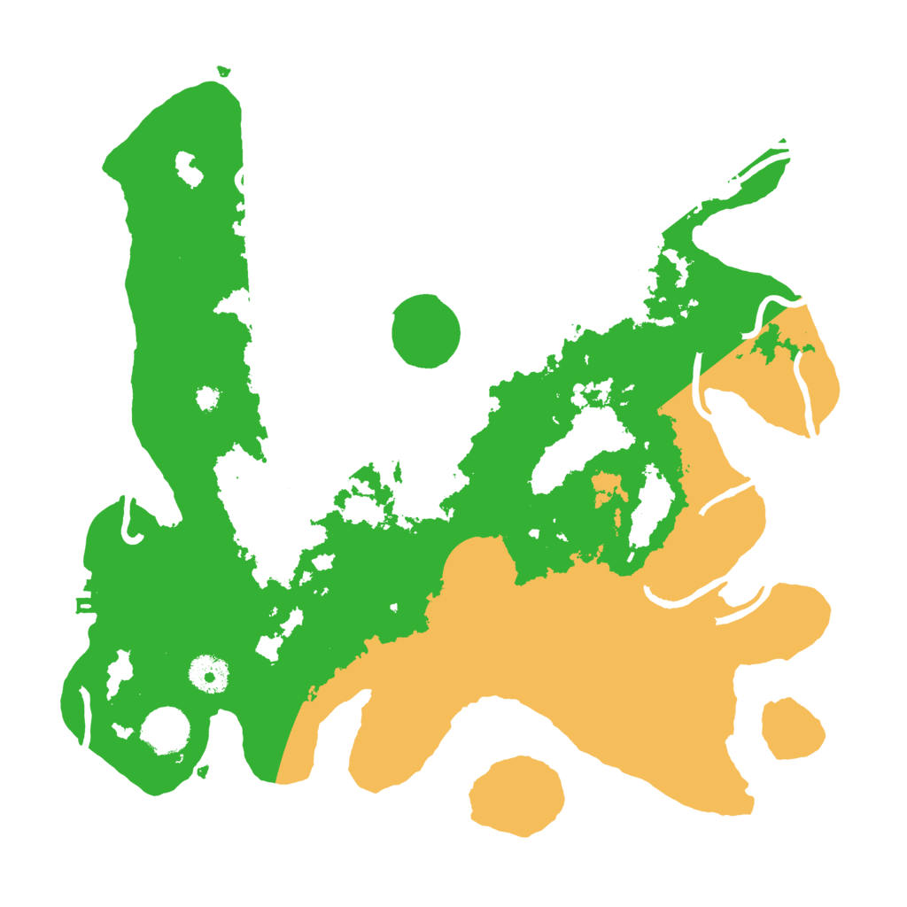 Biome Rust Map: Procedural Map, Size: 3500, Seed: 217970601