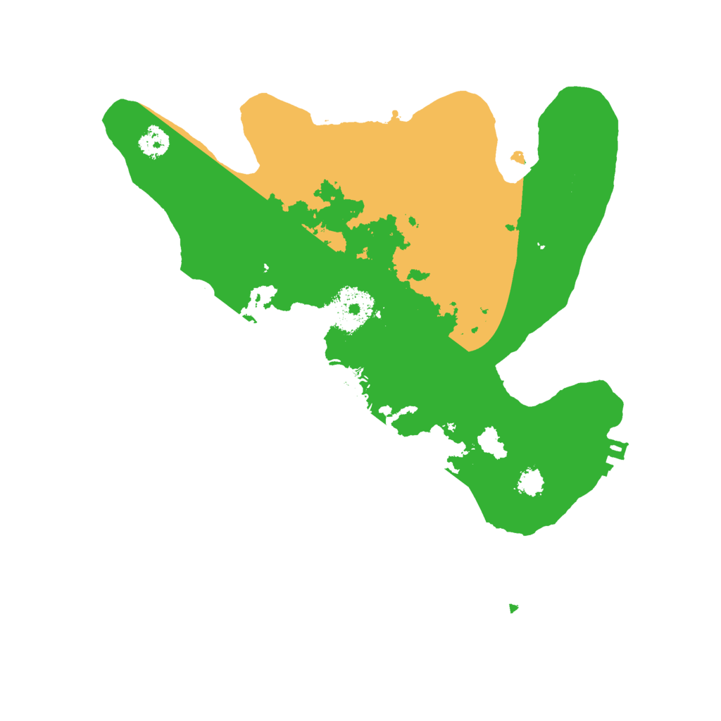 Biome Rust Map: Procedural Map, Size: 2500, Seed: 18228