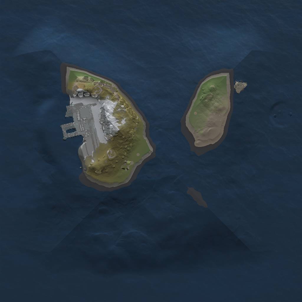 Rust Map: Procedural Map, Size: 1250, Seed: 6939, 5 Monuments