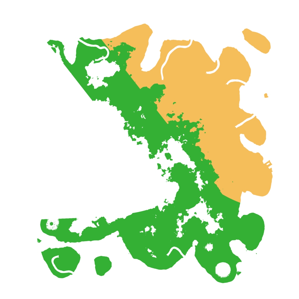 Biome Rust Map: Procedural Map, Size: 3500, Seed: 48320780