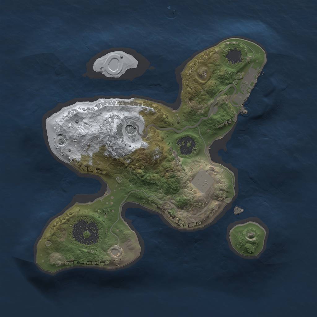 Rust Map: Procedural Map, Size: 1800, Seed: 1590351613, 7 Monuments