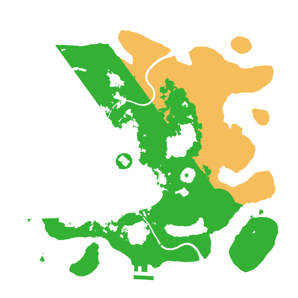 Biome Rust Map: Procedural Map, Size: 3000, Seed: 1234245