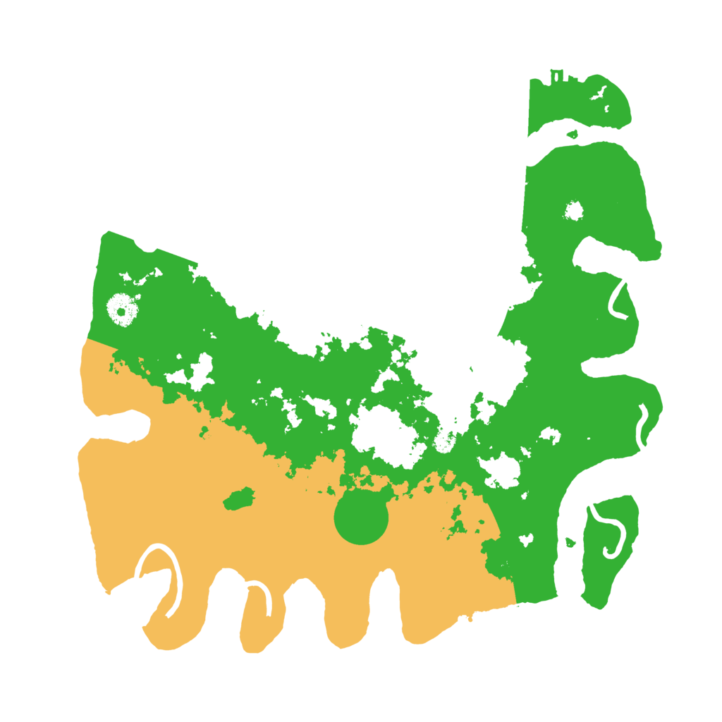 Biome Rust Map: Procedural Map, Size: 3500, Seed: 152139542