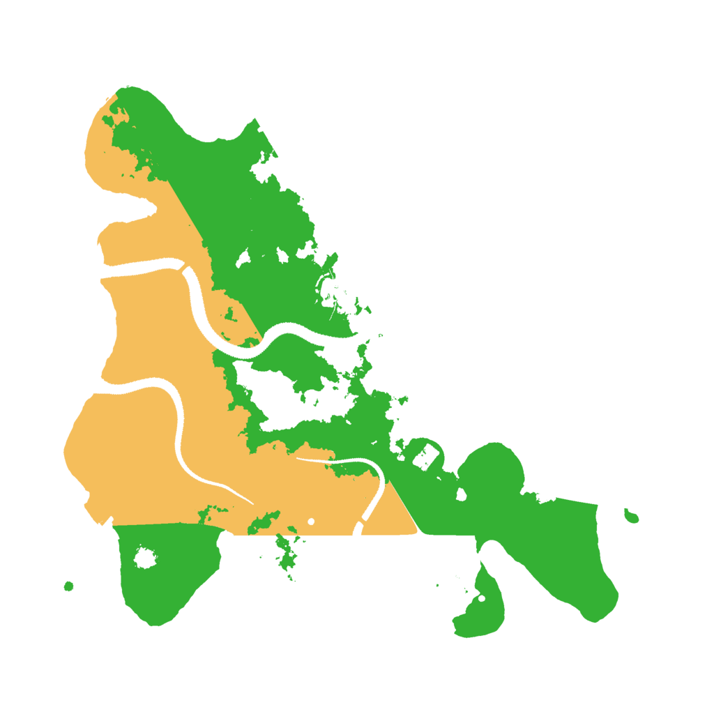 Biome Rust Map: Procedural Map, Size: 3000, Seed: 87436