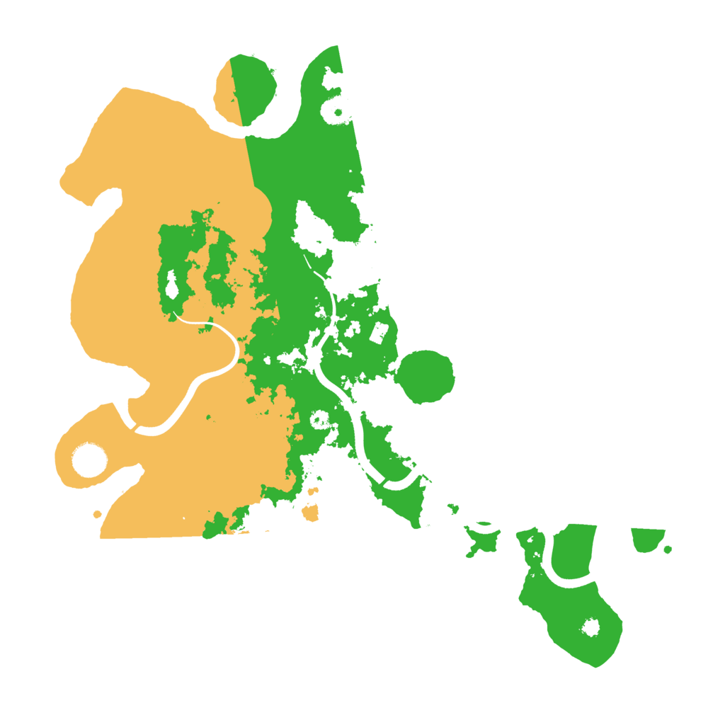 Biome Rust Map: Procedural Map, Size: 3700, Seed: 134699753