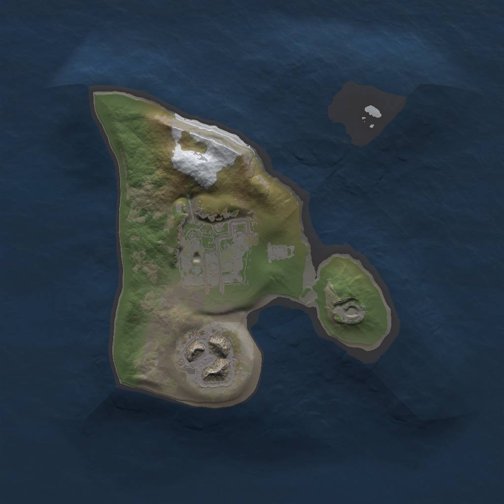 Rust Map: Barren, Size: 1500, Seed: 69, 4 Monuments