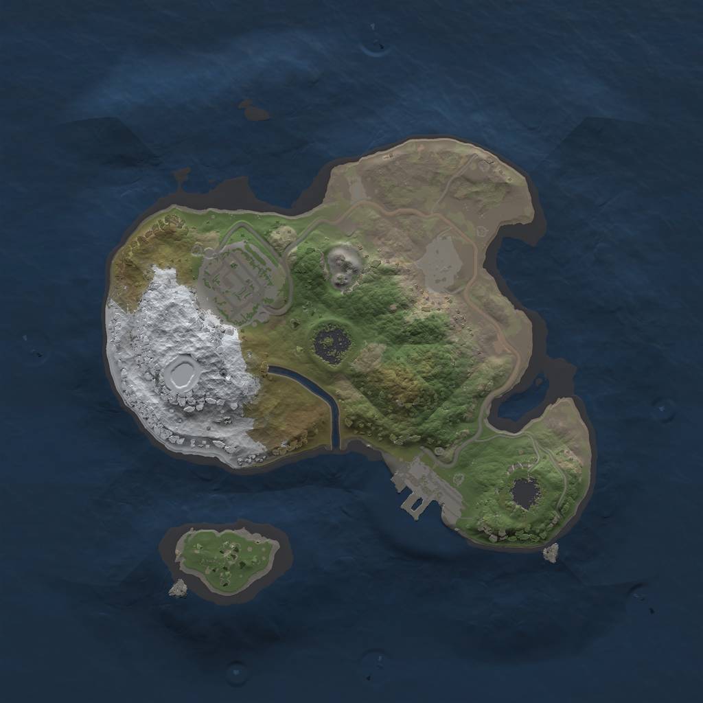 Rust Map: Procedural Map, Size: 2000, Seed: 990817490, 7 Monuments