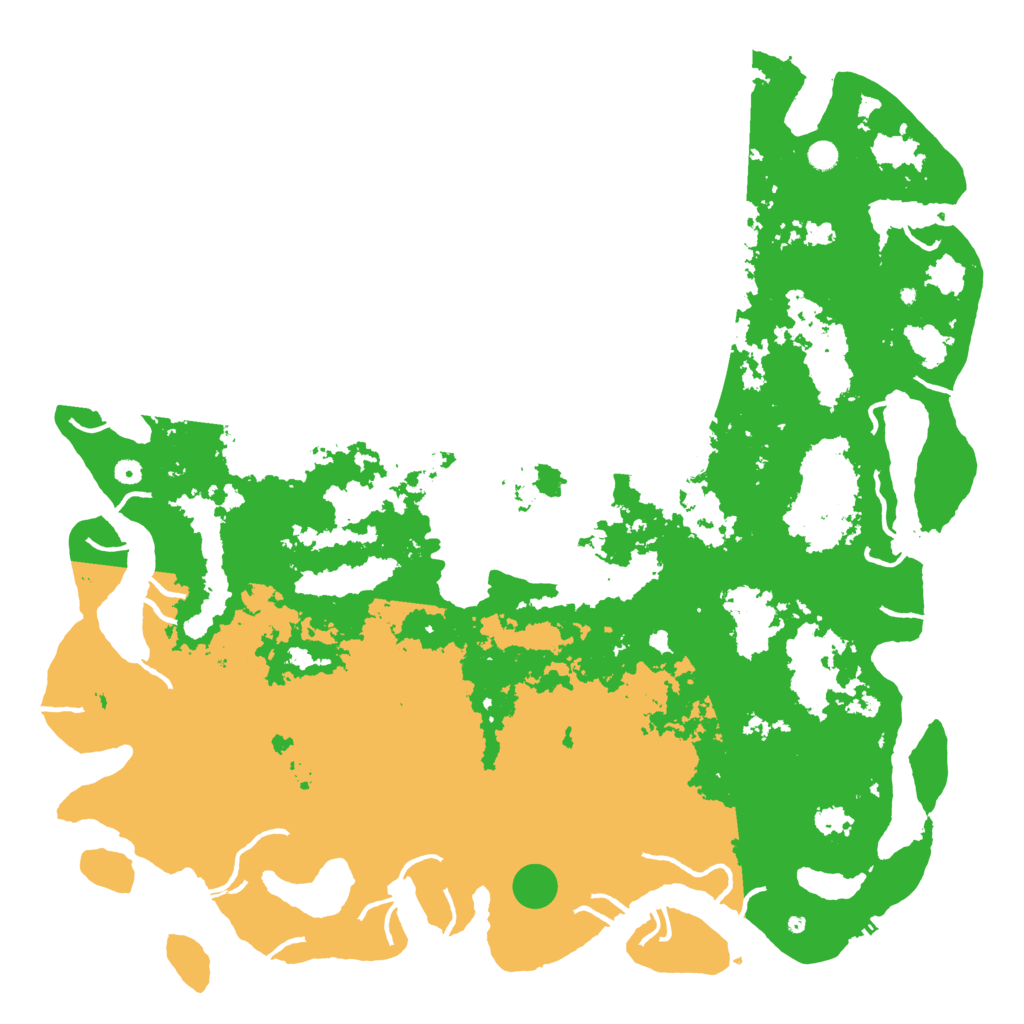 Biome Rust Map: Procedural Map, Size: 6000, Seed: 1838638246