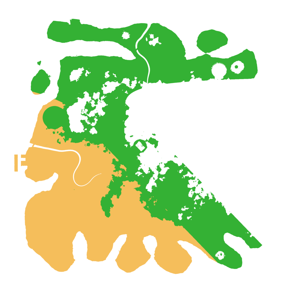 Biome Rust Map: Procedural Map, Size: 3500, Seed: 494486372