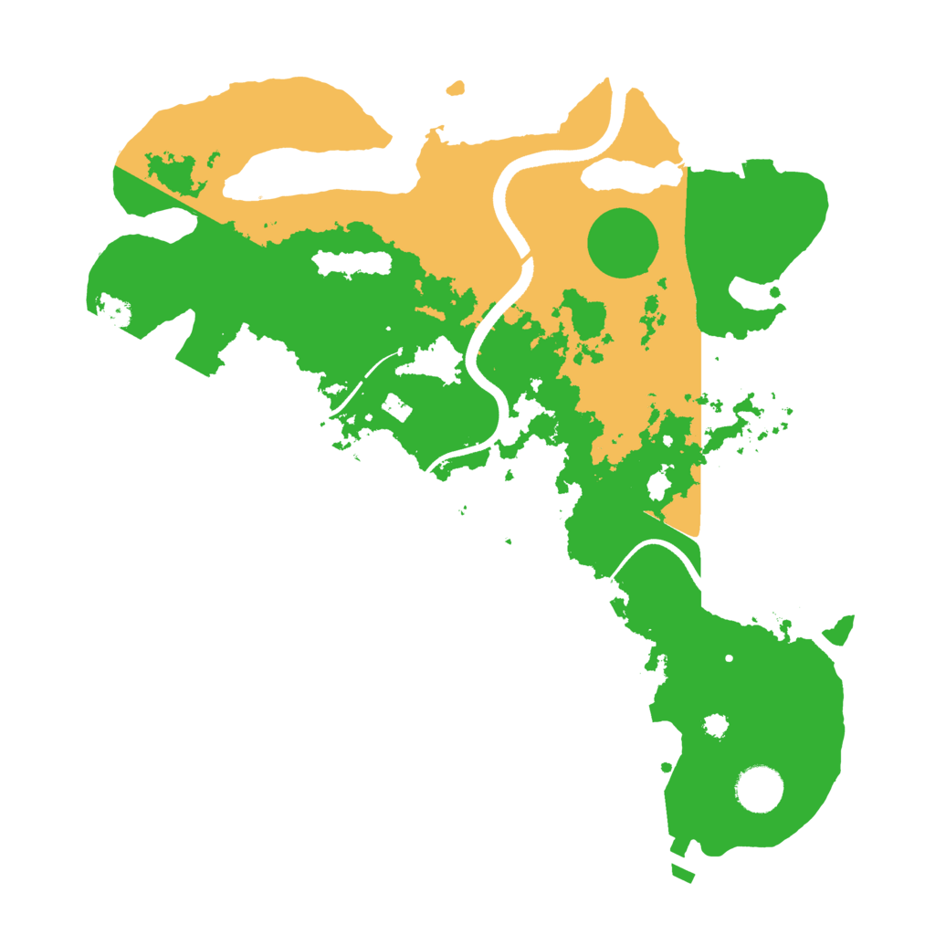 Biome Rust Map: Procedural Map, Size: 3500, Seed: 21477777