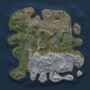 Thumbnail Rust Map: Procedural Map, Size: 3700, Seed: 1431462024, 18 Monuments