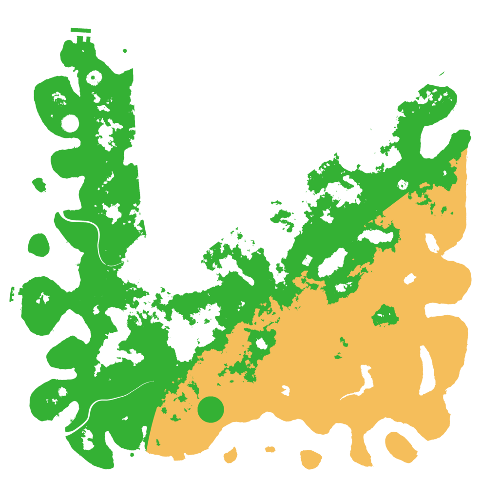 Biome Rust Map: Procedural Map, Size: 5000, Seed: 696185499