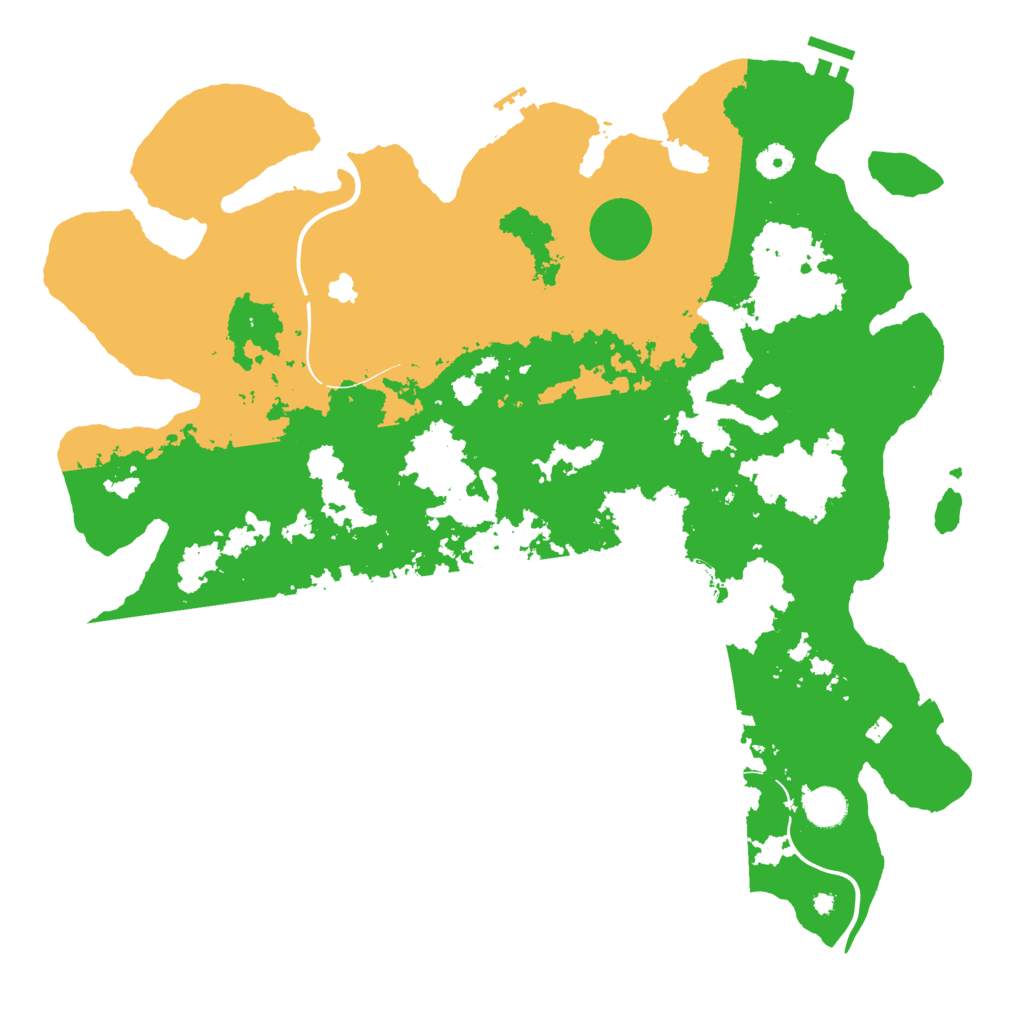 Biome Rust Map: Procedural Map, Size: 4350, Seed: 556317462