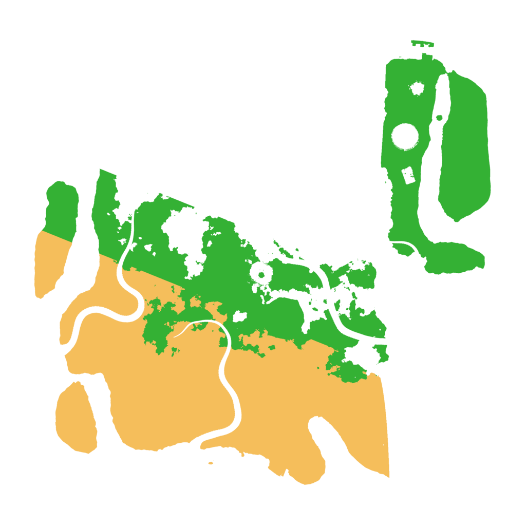 Biome Rust Map: Procedural Map, Size: 3500, Seed: 1623186