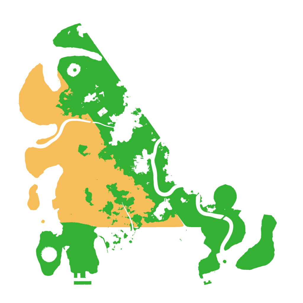 Biome Rust Map: Procedural Map, Size: 3500, Seed: 196