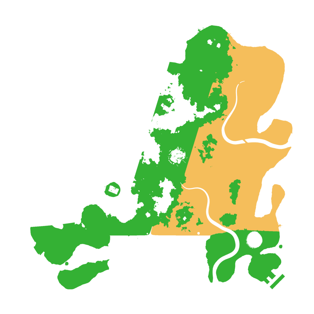 Biome Rust Map: Procedural Map, Size: 3500, Seed: 1344099342