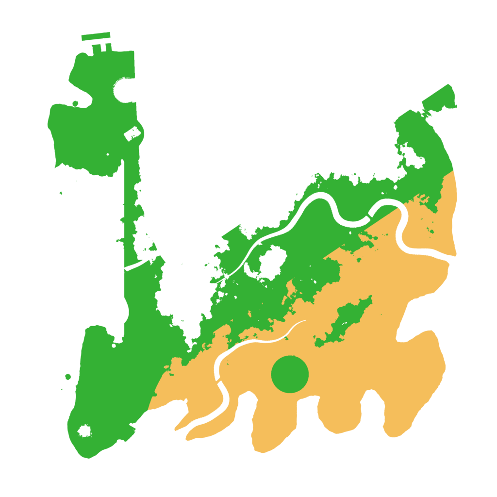 Biome Rust Map: Procedural Map, Size: 3500, Seed: 570697784