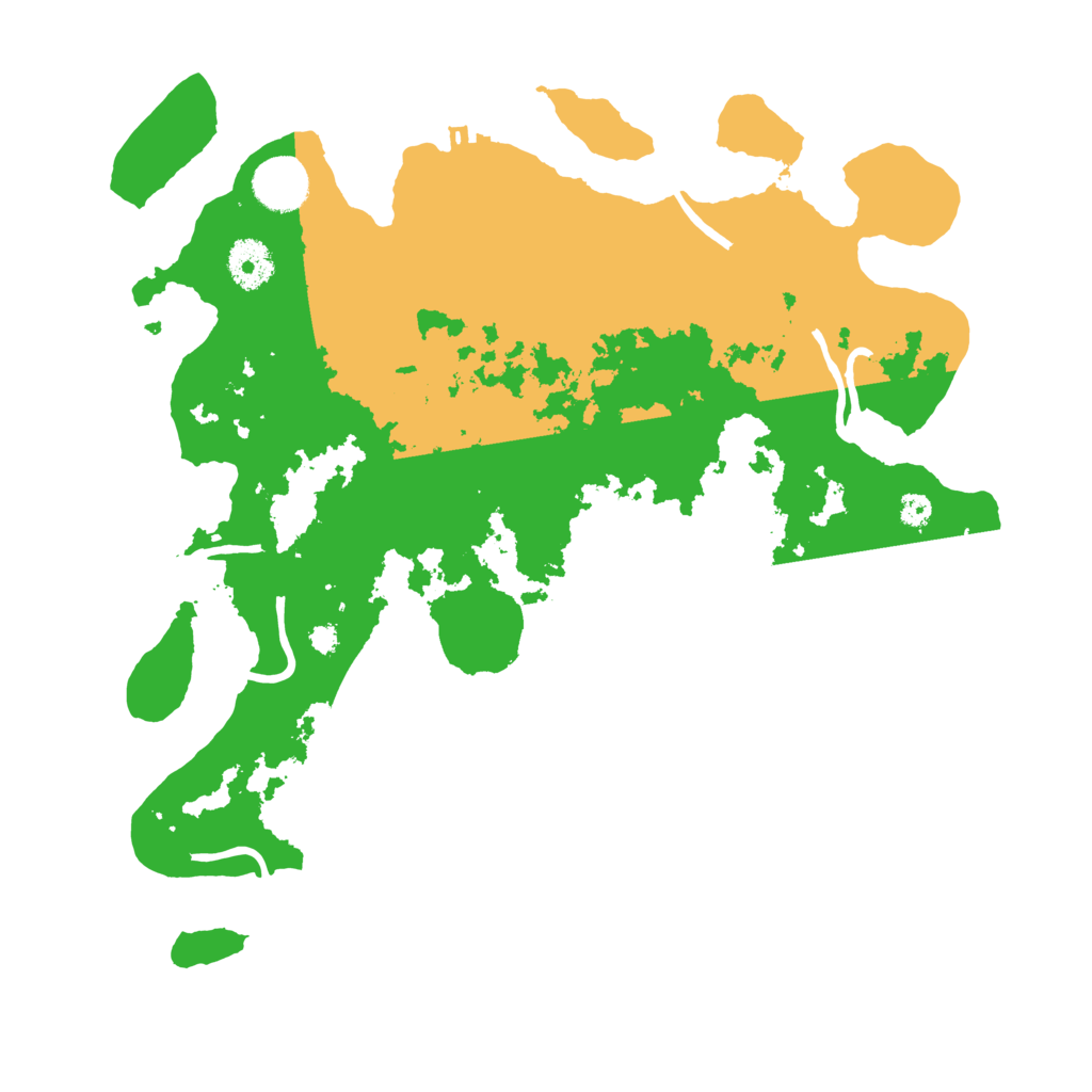 Biome Rust Map: Procedural Map, Size: 3500, Seed: 132134552