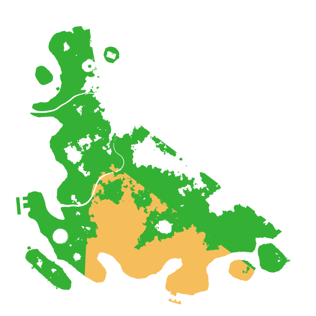 Biome Rust Map: Procedural Map, Size: 3700, Seed: 1891825216