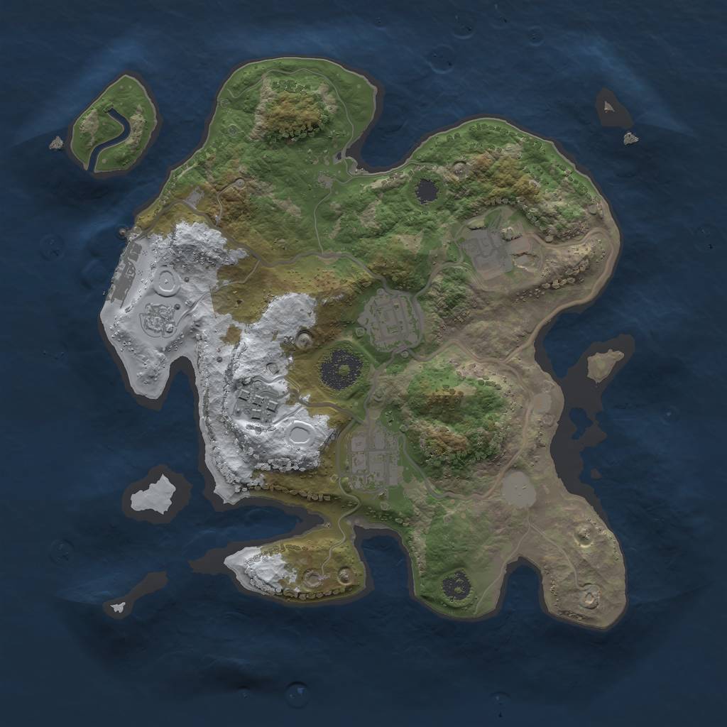 Rust Map: Procedural Map, Size: 2700, Seed: 11710836, 11 Monuments