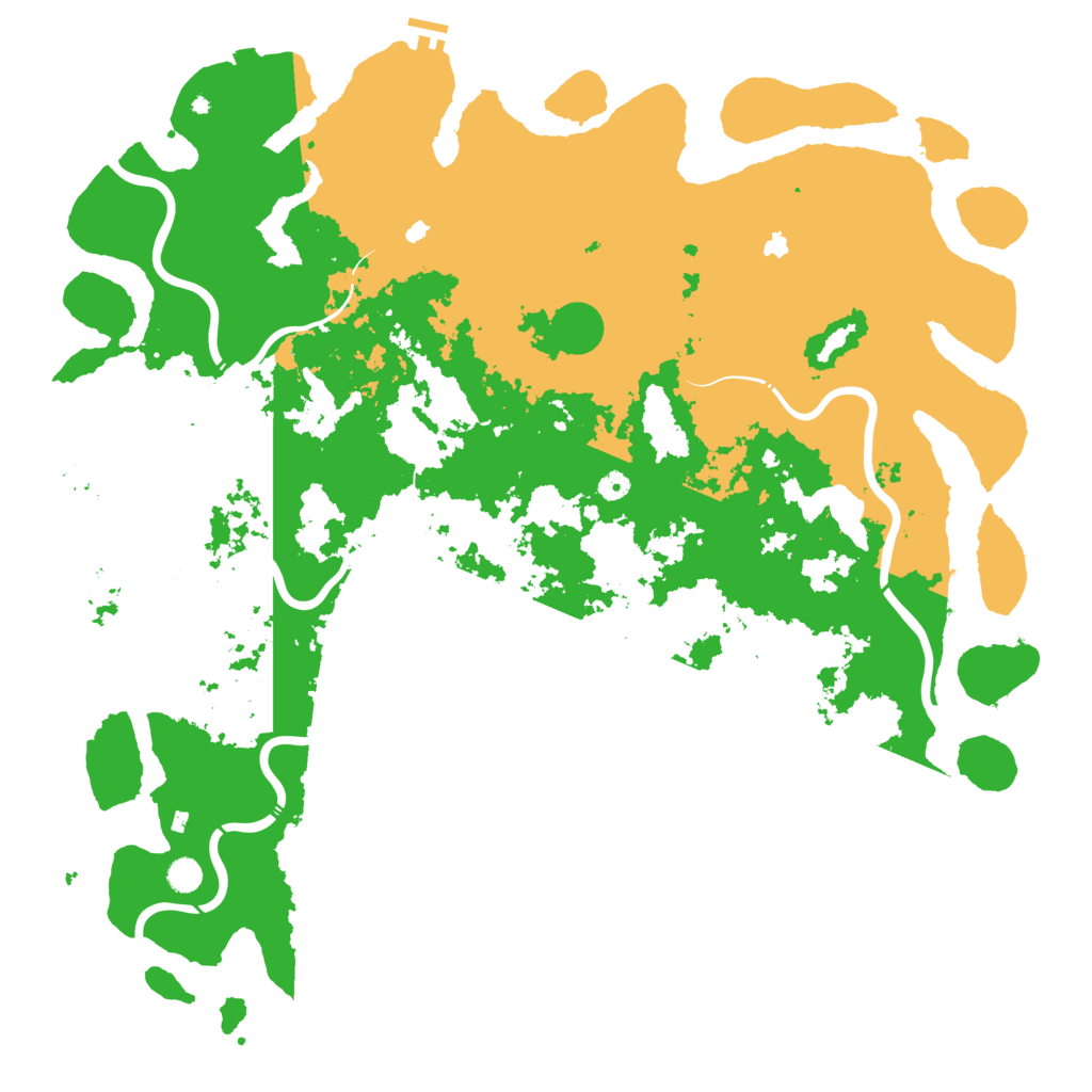 Biome Rust Map: Procedural Map, Size: 5500, Seed: 419160639