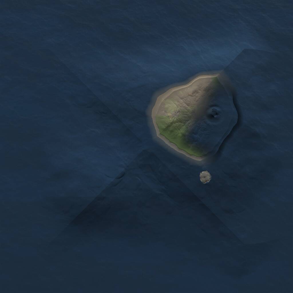 Rust Map: Procedural Map, Size: 1000, Seed: 19452, 1 Monuments