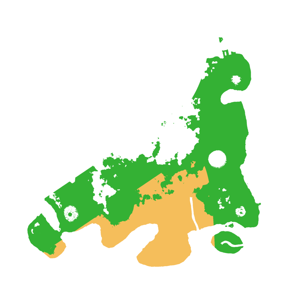 Biome Rust Map: Procedural Map, Size: 3000, Seed: 30023