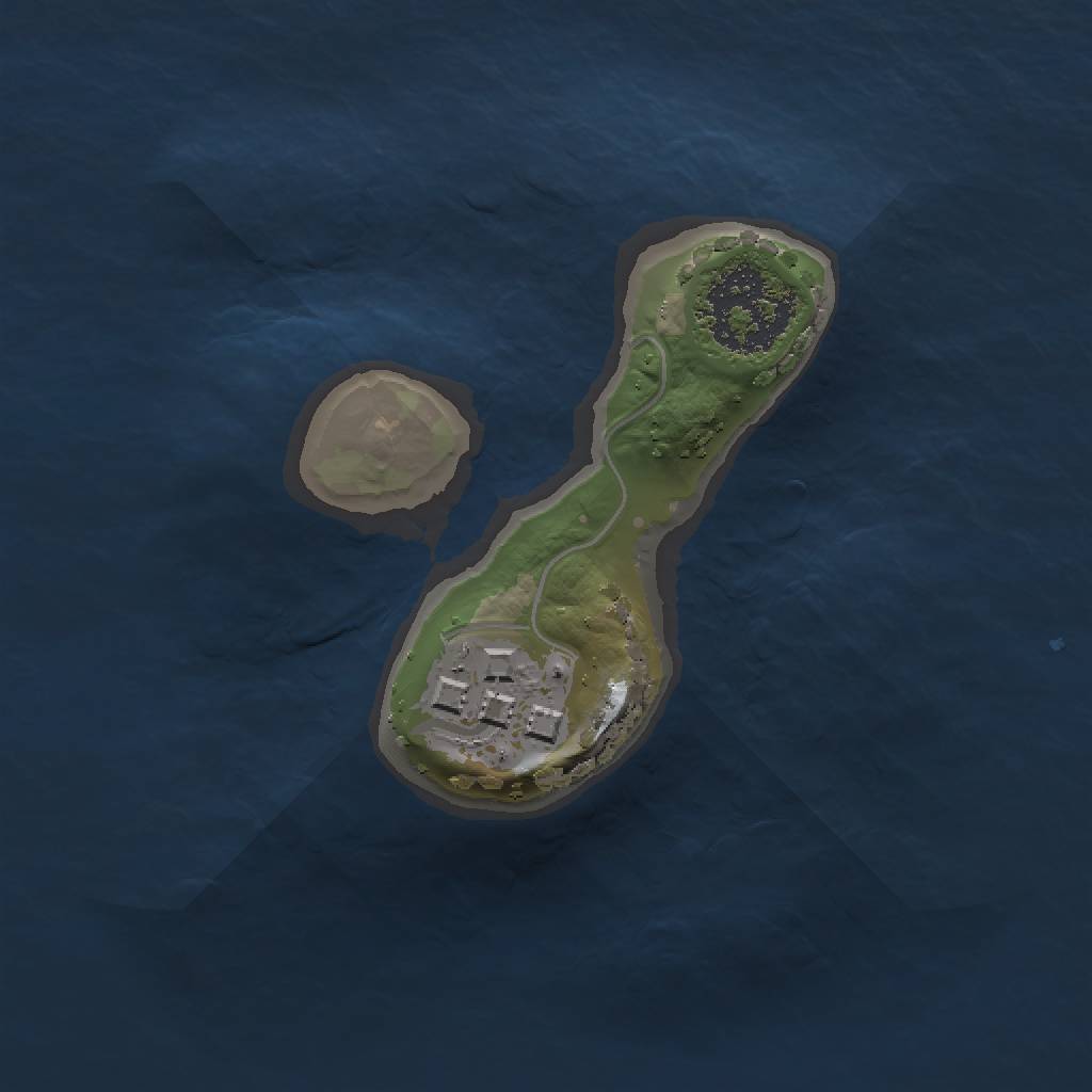 Rust Map: Procedural Map, Size: 1250, Seed: 666, 5 Monuments