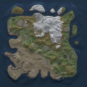 Thumbnail Rust Map: Procedural Map, Size: 3751, Seed: 5680, 19 Monuments