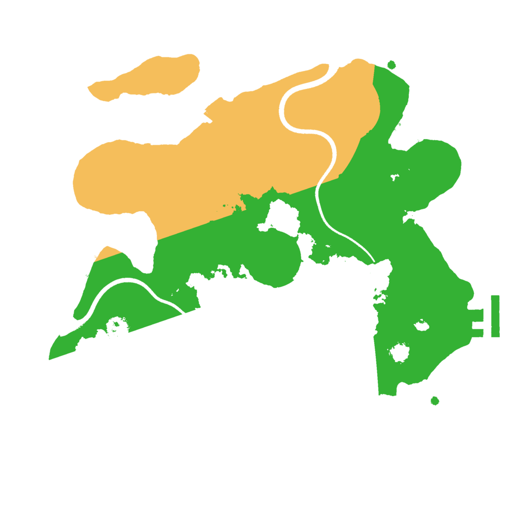 Biome Rust Map: Procedural Map, Size: 2500, Seed: 1592729638