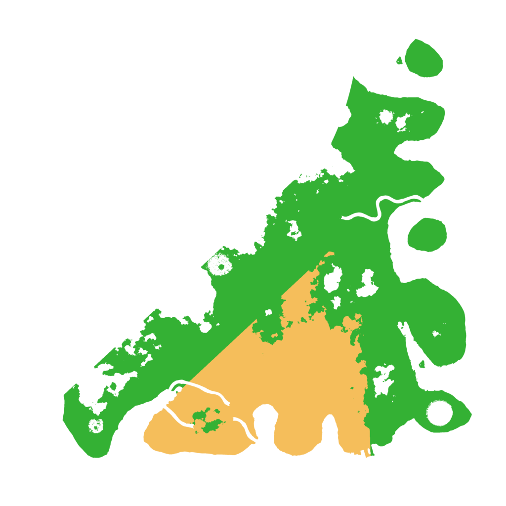Biome Rust Map: Procedural Map, Size: 3500, Seed: 15390