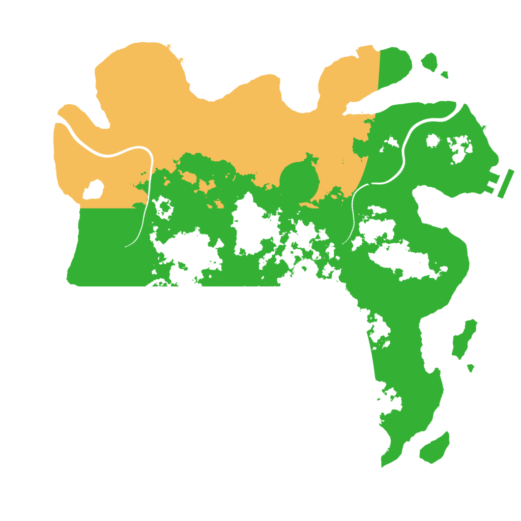 Biome Rust Map: Procedural Map, Size: 3500, Seed: 8423608