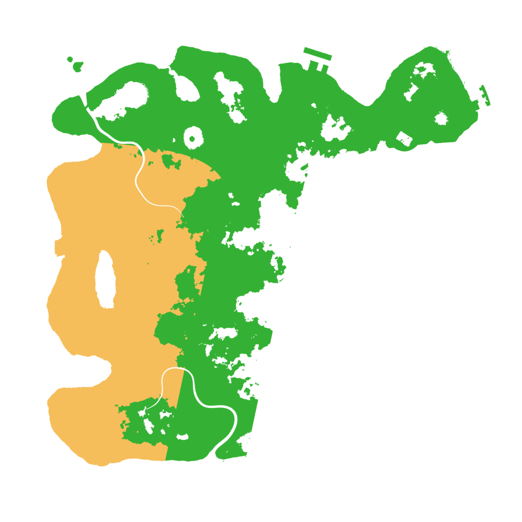 Biome Rust Map: Procedural Map, Size: 3700, Seed: 580511430