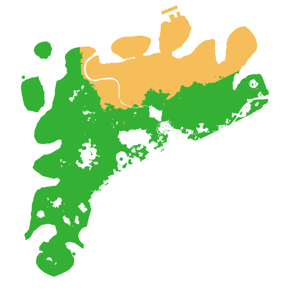 Biome Rust Map: Procedural Map, Size: 3500, Seed: 261440
