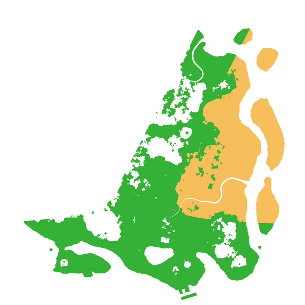 Biome Rust Map: Procedural Map, Size: 3900, Seed: 42