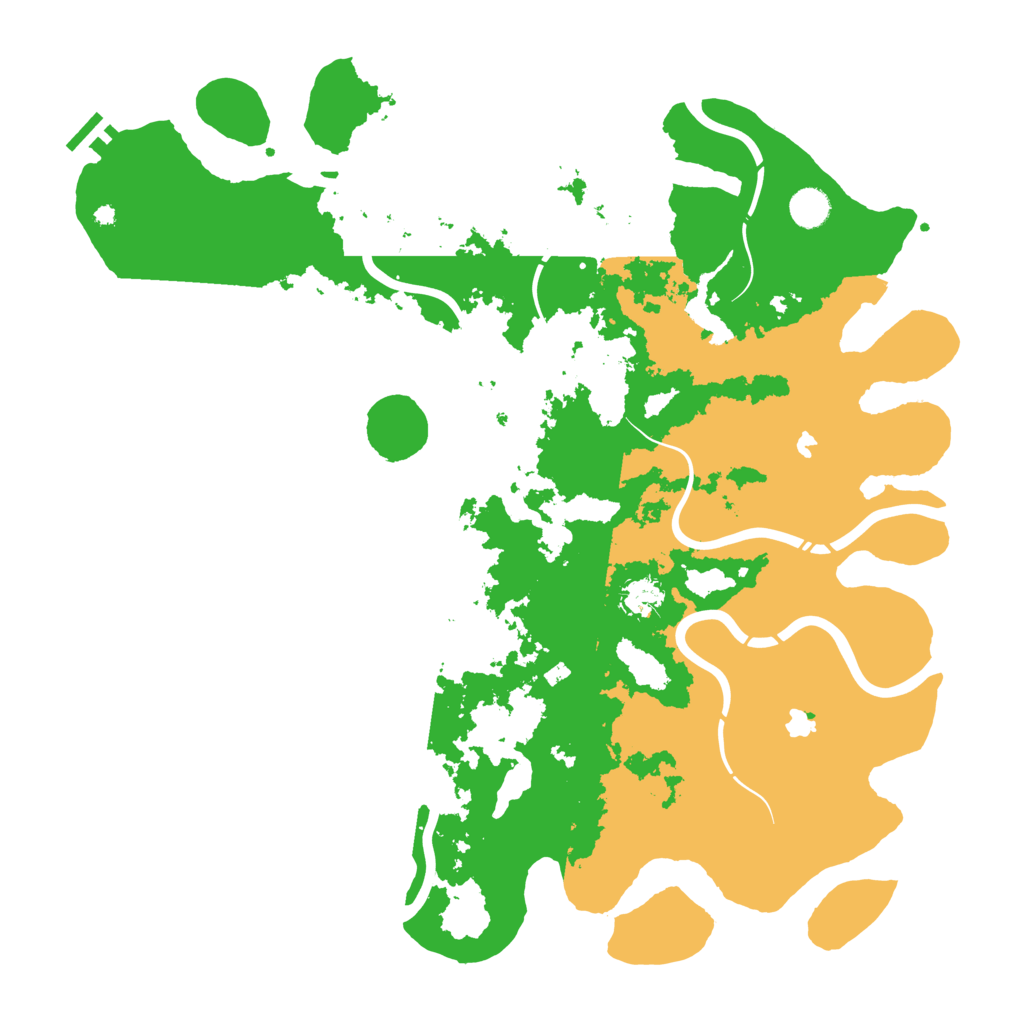 Biome Rust Map: Procedural Map, Size: 4500, Seed: 996488861