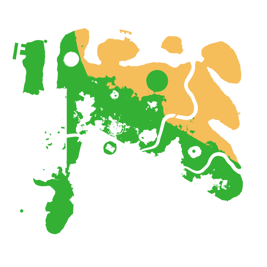 Biome Rust Map: Procedural Map, Size: 3250, Seed: 2034263079