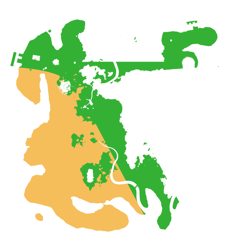 Biome Rust Map: Procedural Map, Size: 3500, Seed: 75946844
