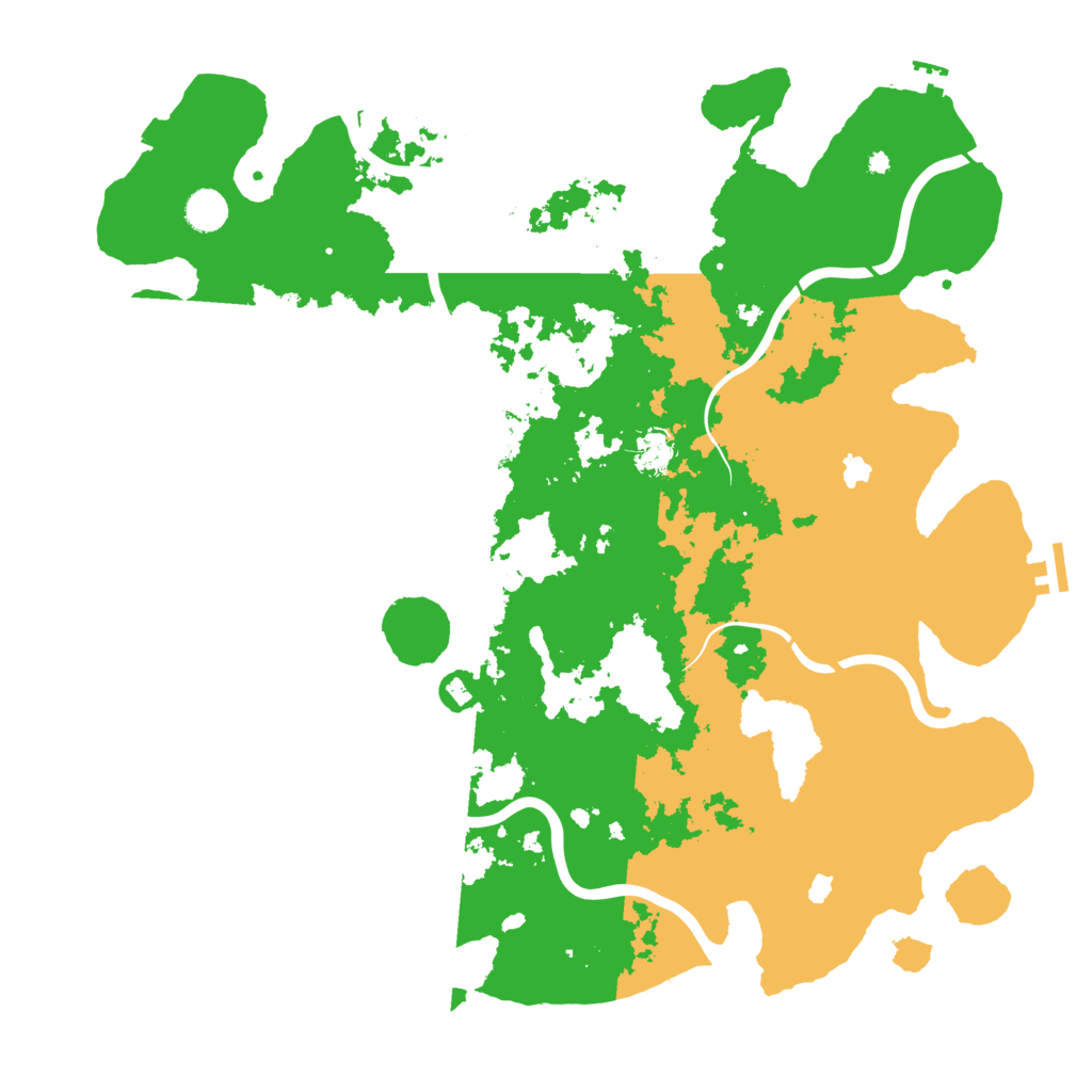 Biome Rust Map: Procedural Map, Size: 4500, Seed: 91349838