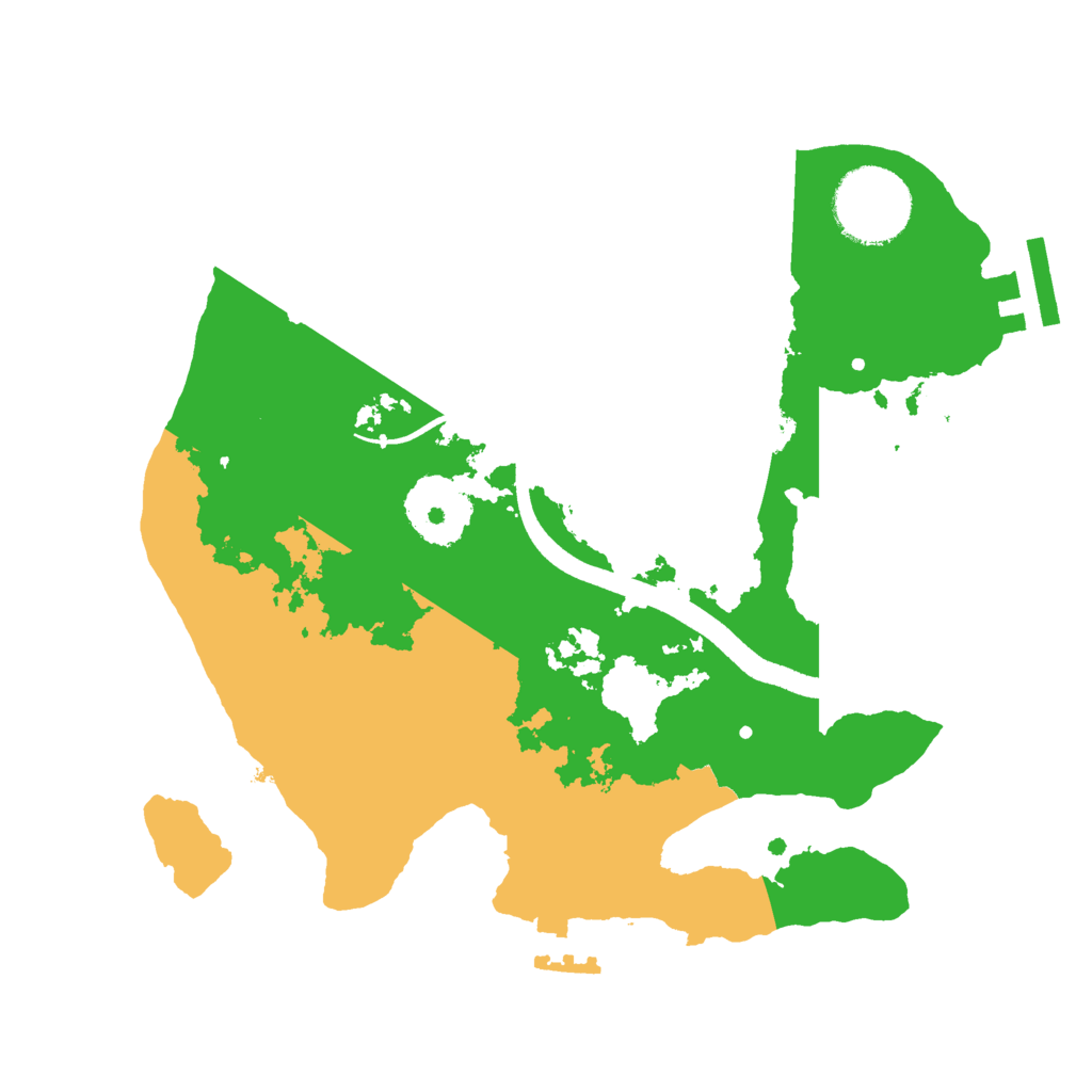 Biome Rust Map: Procedural Map, Size: 2500, Seed: 752262634